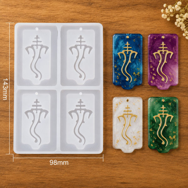 4 Cavity Ganapathi key chain Mould