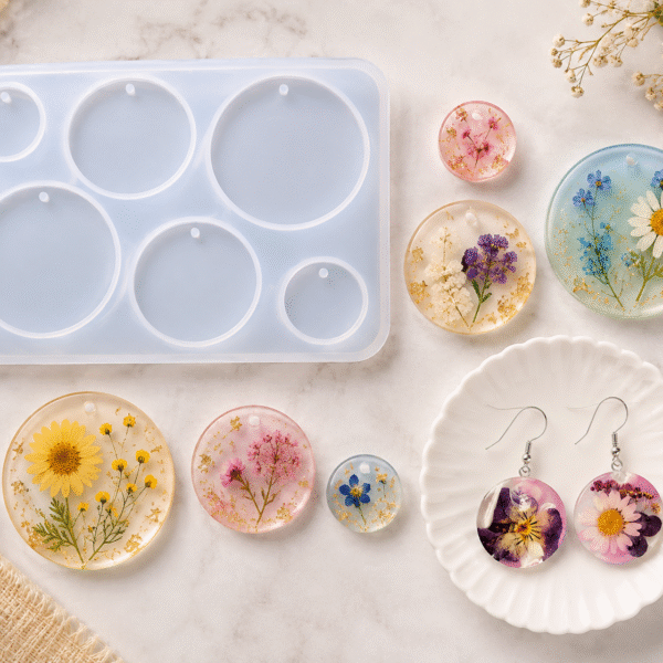 6 in 1 Round Jewellery & Keychain Mould
