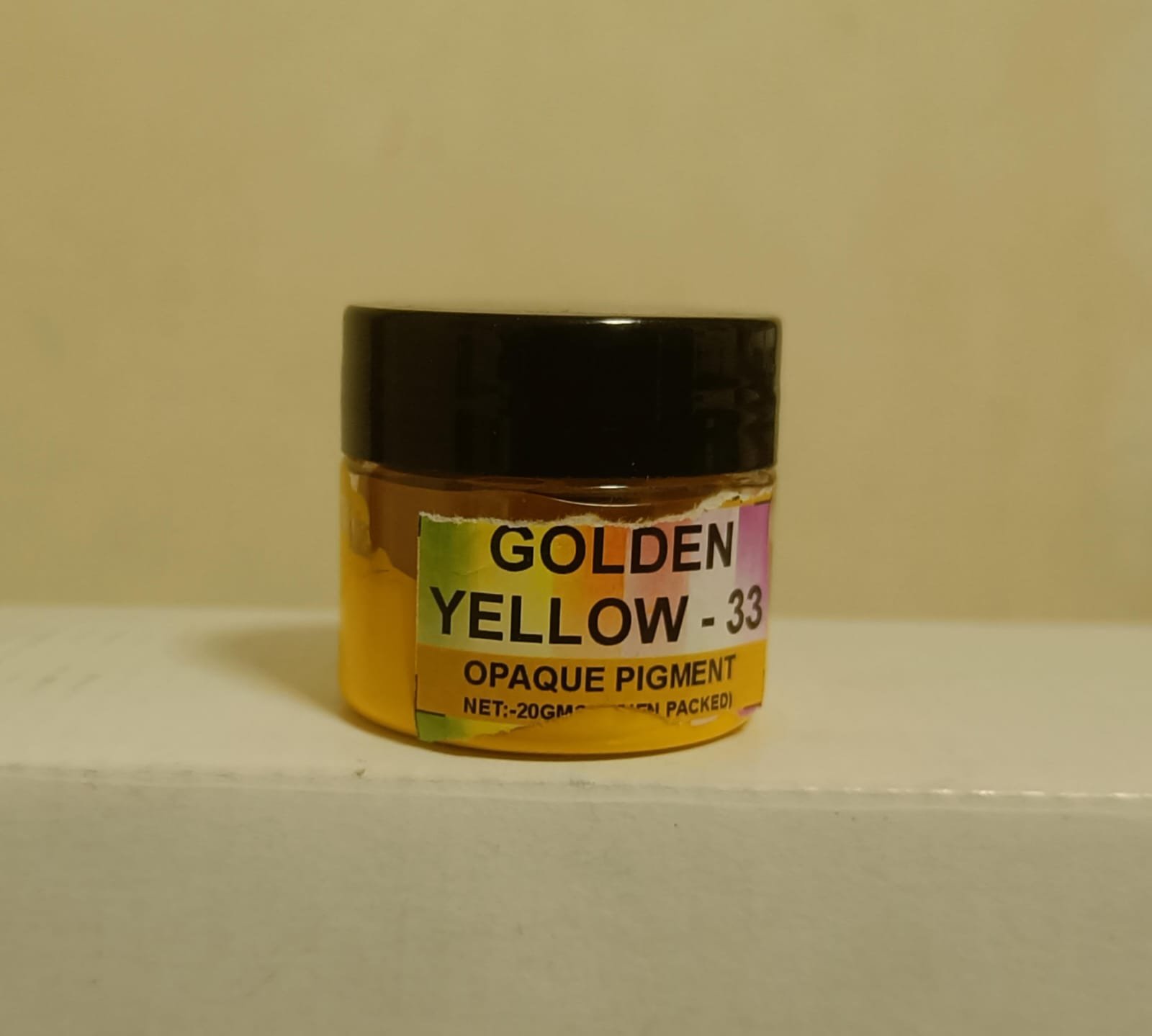 Golden yellow Opeque Pigment
