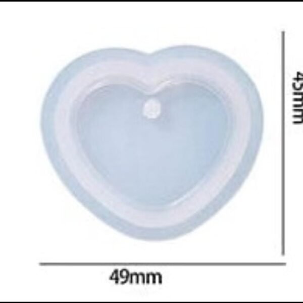 Heart Keychain & Pendant Mould 49 mm