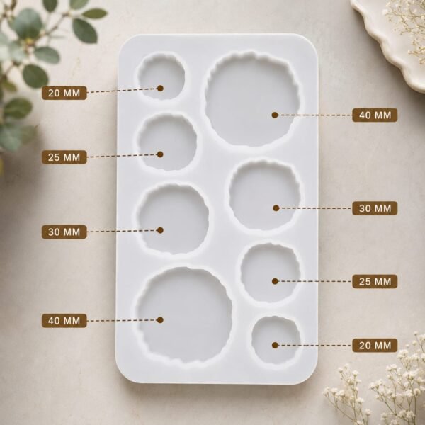 8 Cavity Agate Coaster Mould