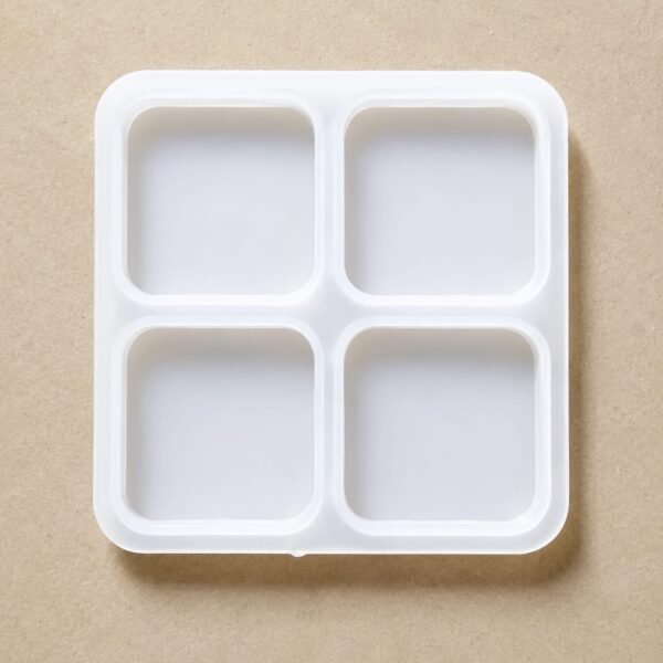 4 Cavity Square Keychain & Pendant Mould