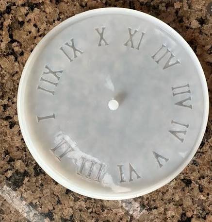 12" Round Clock Mould with numbers