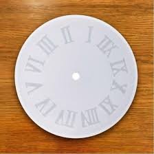 8" Clock Mould with Numbers